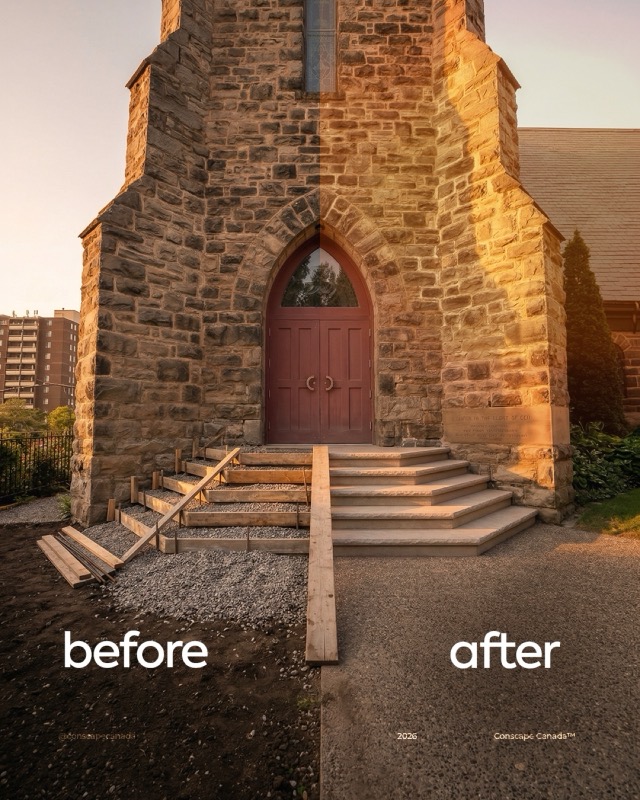 Conscape Canada — Before & after — church