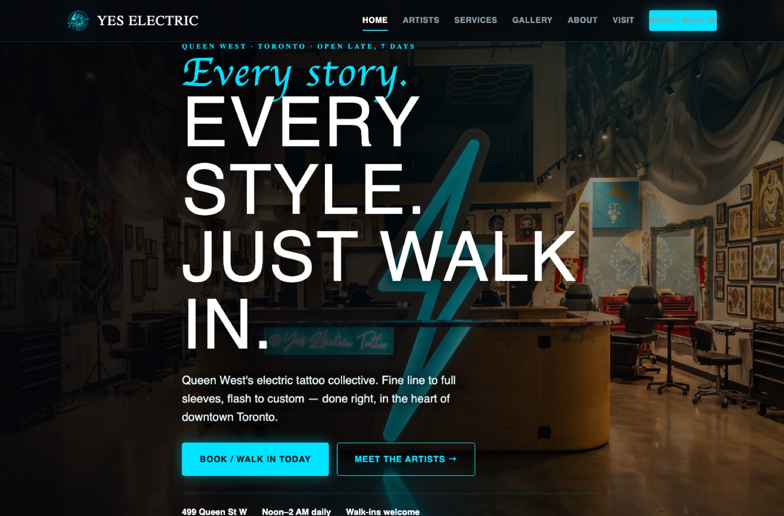 Yes Electric website case study